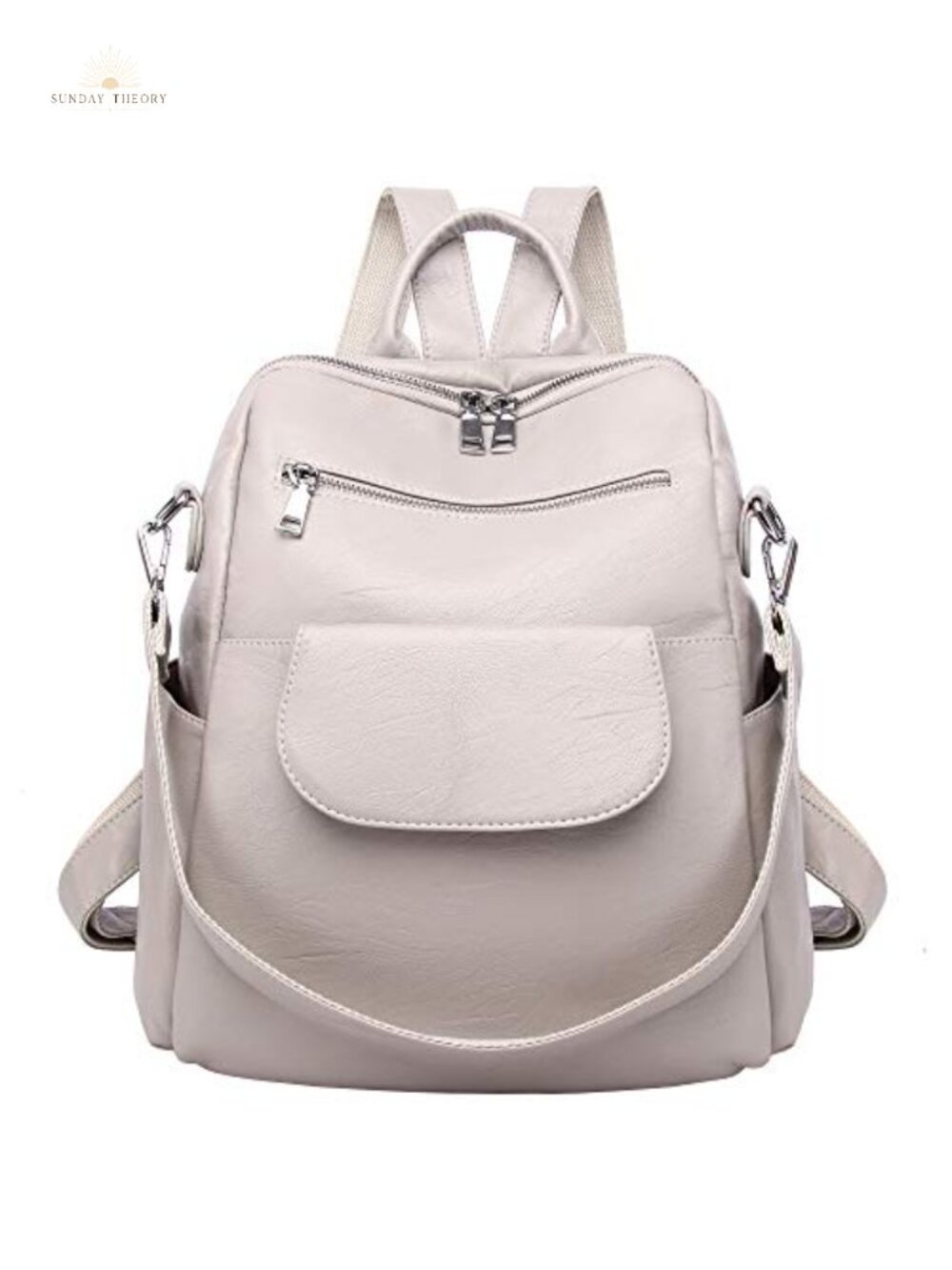 Waterproof Nylon Convertible Fashion Backpack Purse Travel Daypack Shoulder Bag